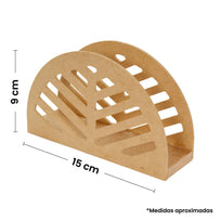 Art.7760 Servilletero Líneas 9x15x4.5cm 1pz