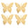 Fantasías Miguel Art.7838 Mariposa De PVC 9x10cm 4pz Oro