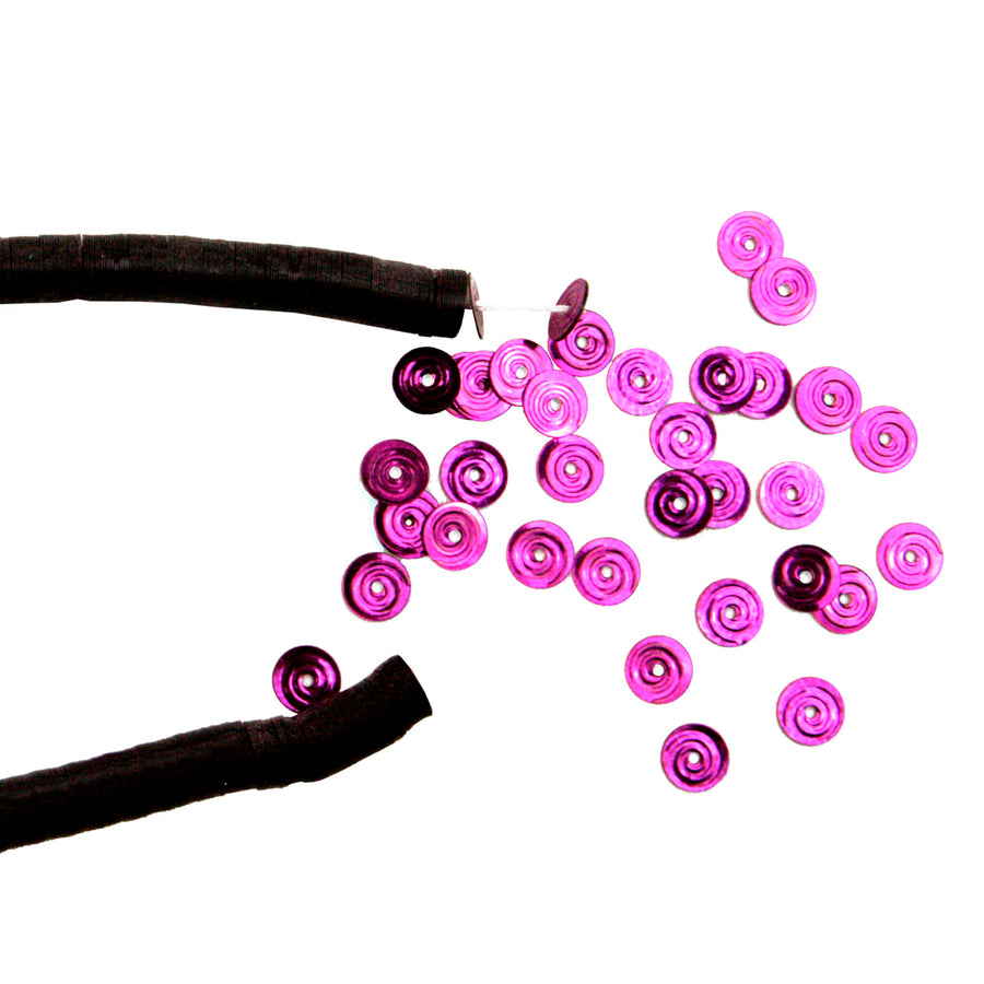 Art.7965 Lentejuela Concha Hilada Metal 6mm 1000pz