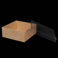 Art.7978 Caja Con Tapa Transparente 10x25x25cm 1pz