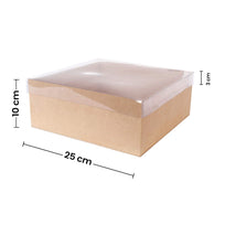 Art.7978 Caja Con Tapa Transparente 10x25x25cm 1pz