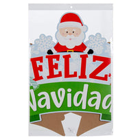 Art.8278 Letrero Navidad Personaje 60x88cm 1pz