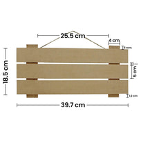 Art.8299 Letrero Tablitas Colgante 19x40cm 1pz