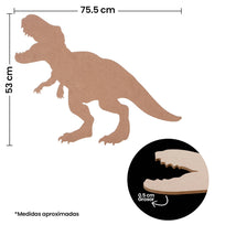 Art.8431 Contorno Dinosaurio Rex Madera 54x66.5cm 1pz