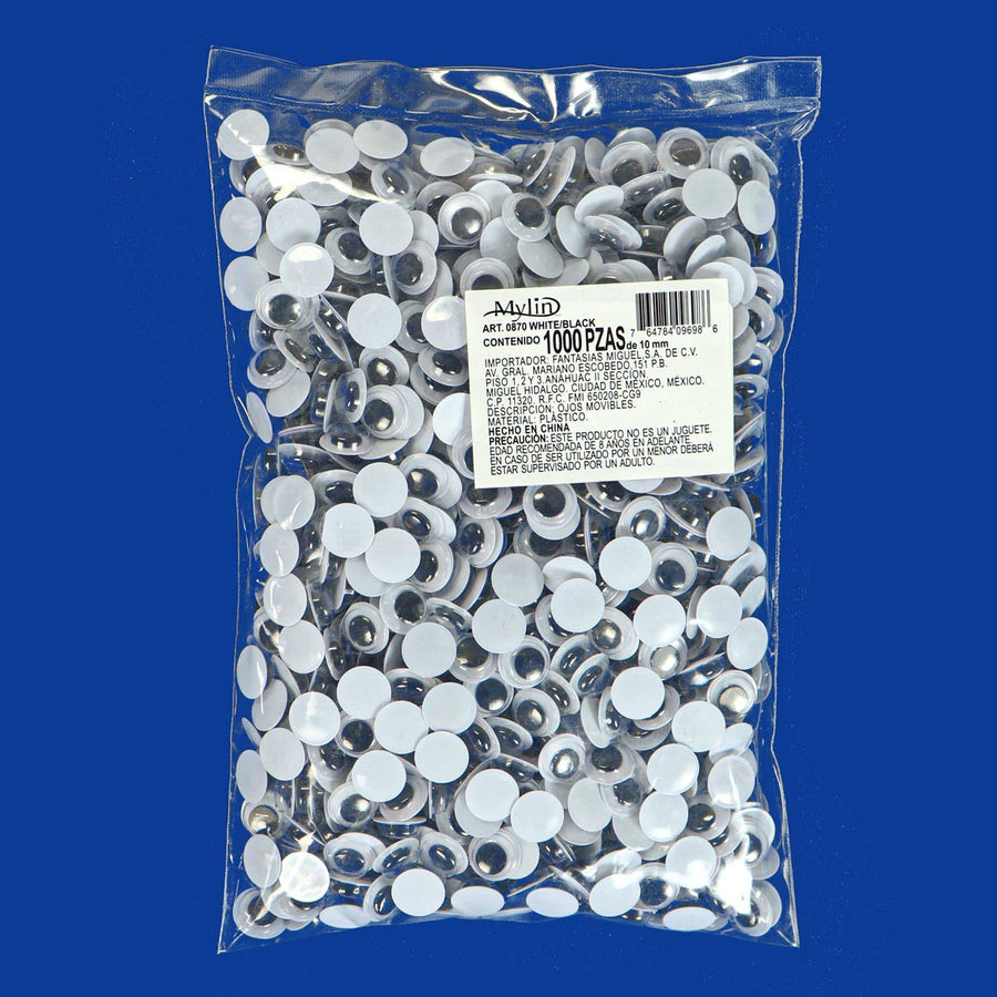 Art.870 Ojos Movibles 10mm 1000pz