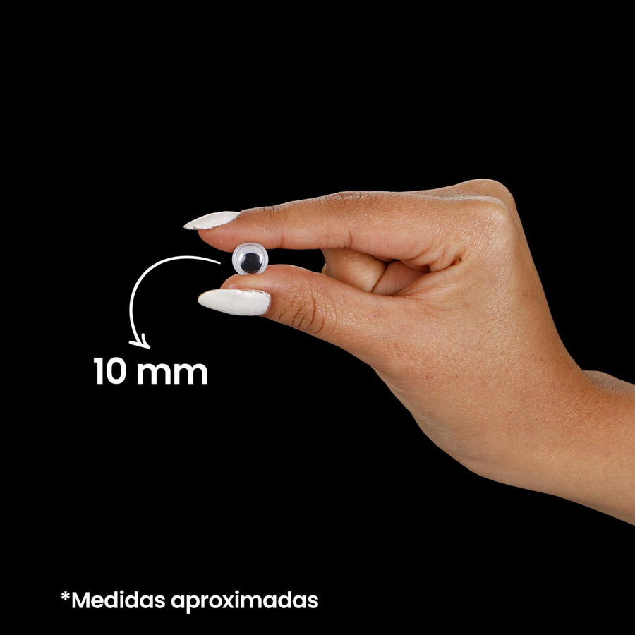 Art.870 Ojos Movibles 10mm 1000pz