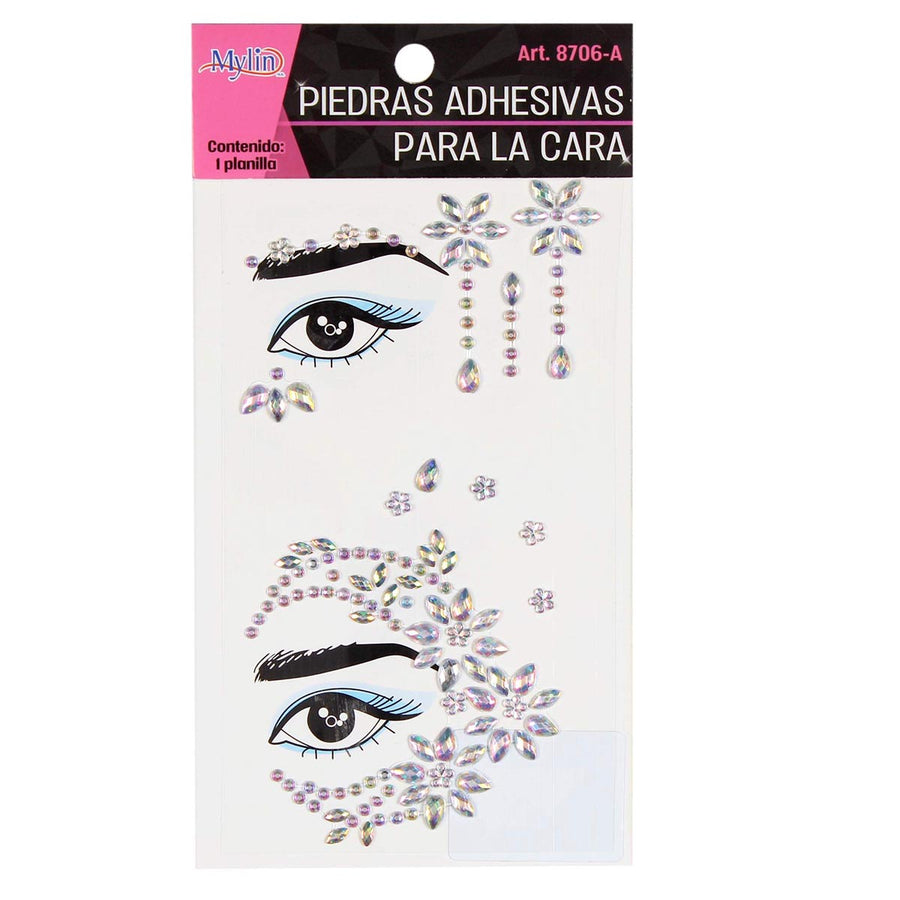Art.8706 Piedras Adhesivas Para Cara  1 Planilla