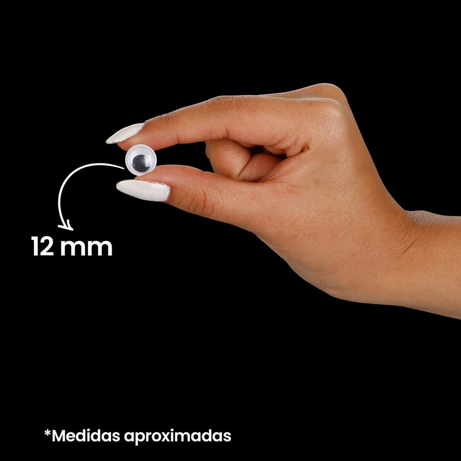 Art.871 Ojos Movibles 12mm 1000pz