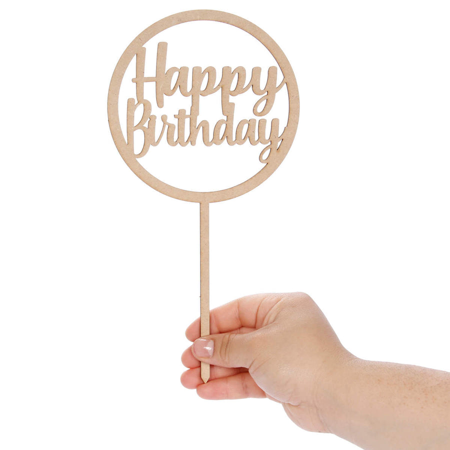 Art.895 Pick Círculo Happy Birthday 23.5x12cm 1pz