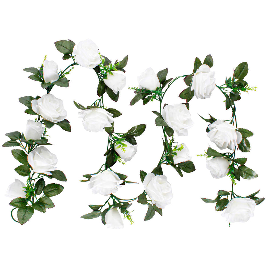 Art.8965 Guía Con 10 Rosas Y 10 Botones 1.83m 1pz