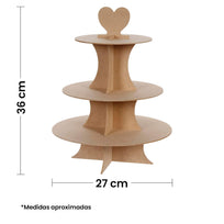 Art.9237 Pastelero Corazón 3 Niveles 36x27cm 1pz
