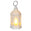 Fantasías Miguel Art.9367 Quinqué Hexagonal Con Vela Led  (Incluye 3 Baterías Reemplazables) 9x4.5cm 1pz Blanco