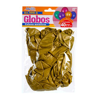 Art.940 Globos Colores Metálicos 30cm 40pz
