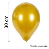 Art.940 Globos Colores Metálicos 30cm 40pz