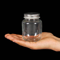 Art.9598 Frasco Cristal Con Tapa 175ml 8.5X6cm 1pz