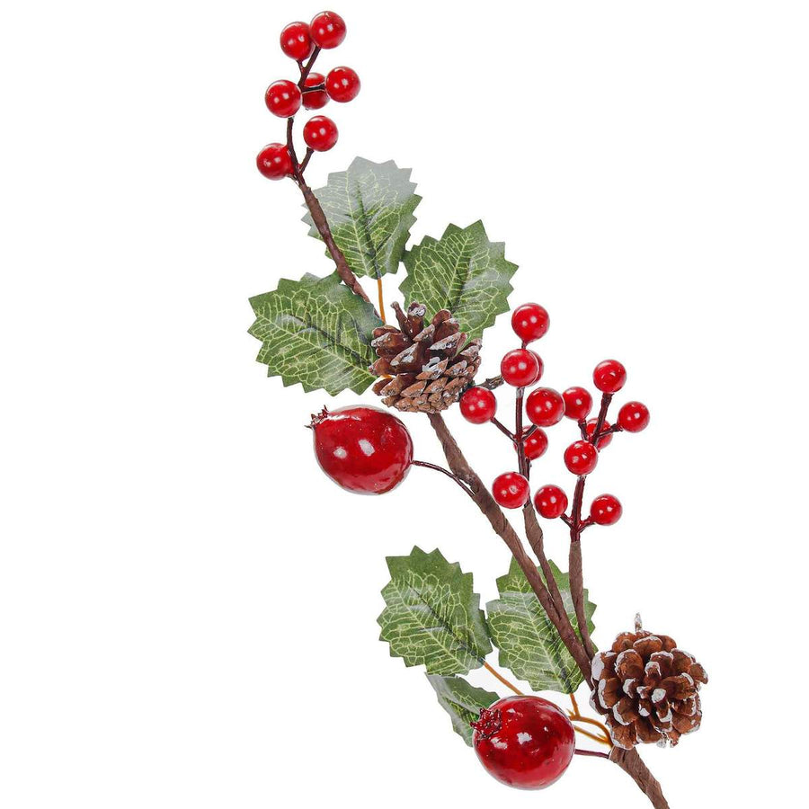 Art.9872 Vara Natural Con Cerezas/Pino/Manzana 58cm 1pz