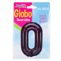 Art.9912 Globo Número Negro 1.07cm 1pz