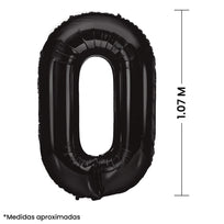 Art.9912 Globo Número Negro 1.07cm 1pz