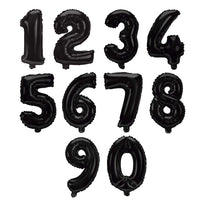 Art.9913 Globo Número Negro 76cm 1pz