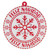 Fantasías Miguel Clave:DF12 Esfera Para Árbol Feliz Navidad
