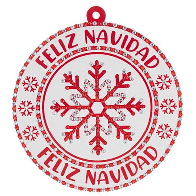 Fantasías Miguel Clave:DF12 Esfera Para Árbol Feliz Navidad