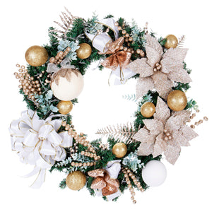 Navidad Corona Pared (Champaña)