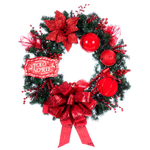 Corona Navideña Polo Norte