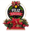 Fantasías Miguel Clave:ML3367 Centro De Mesa Esfera Feliz Navidad