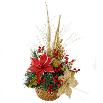 Fantasías Miguel Clave:SR1223 Centro De Mesa Nochebuena Roja