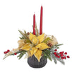 Fantasías Miguel Clave:SR1306 Arreglo Navideño Con Velas Rojas