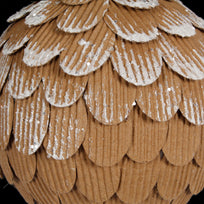 Art.10045 Esfera Piña Nevada 100mm 2pz