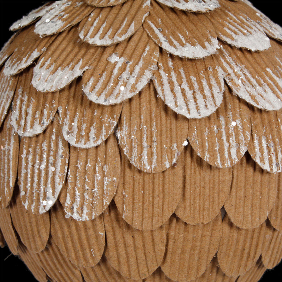 Art.10045 Esfera Piña Nevada 100mm 2pz