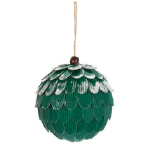 Art.10045 Esfera Piña Nevada 100mm C/2pz