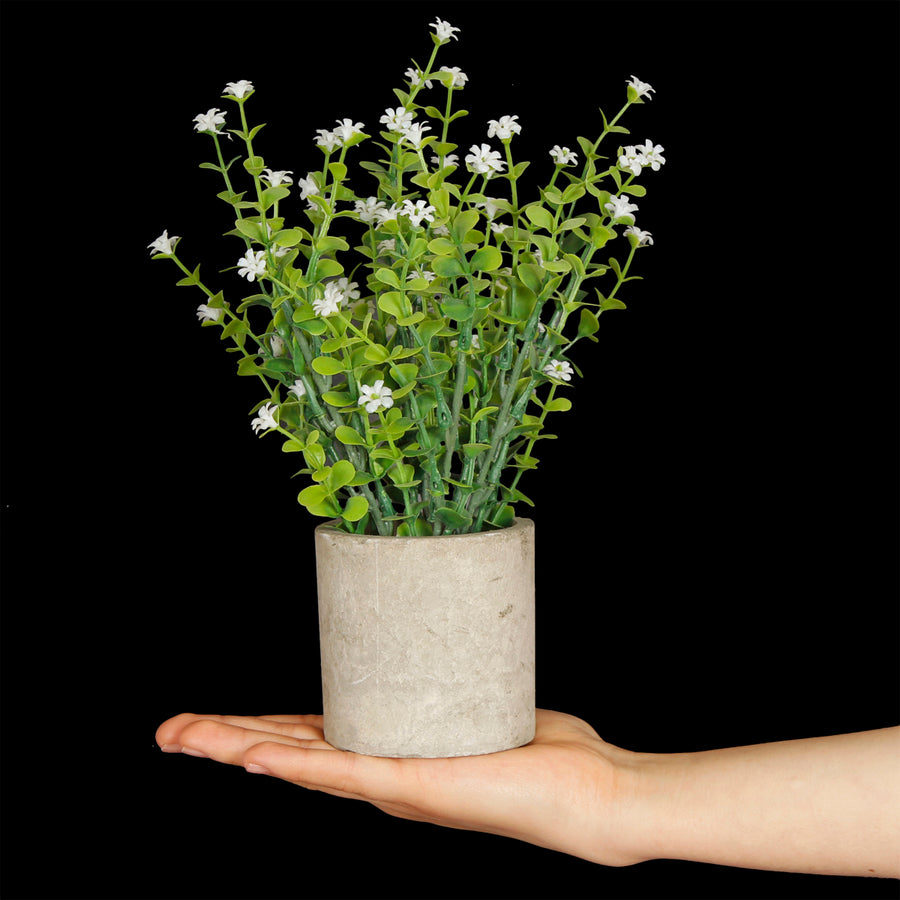Art.10581 Planta Con Flor Base Fina 25cm 1pz
