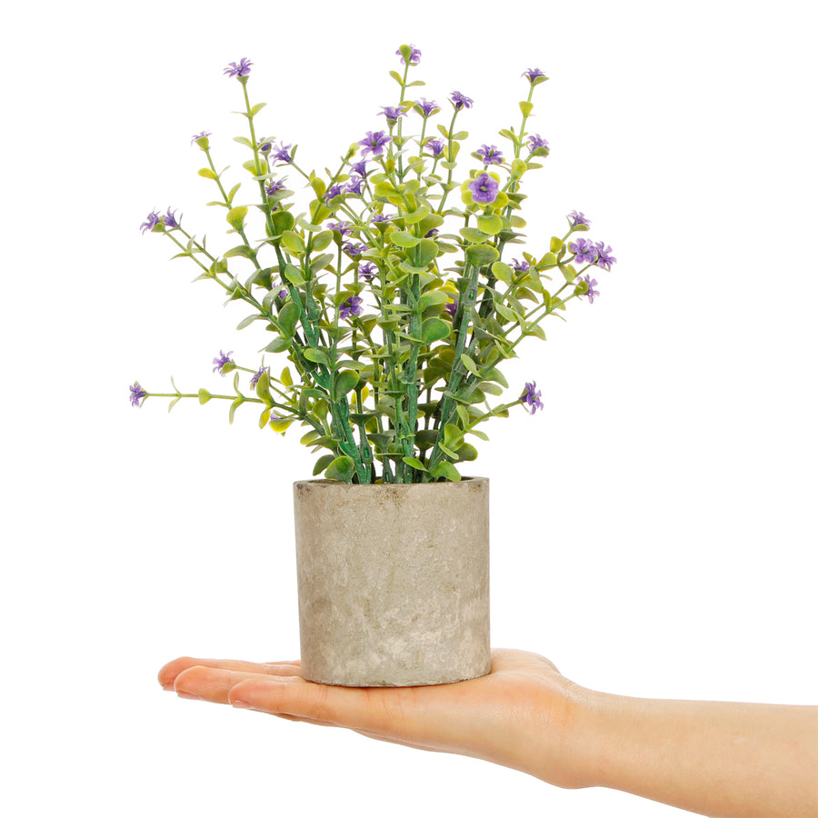 Art.10581 Planta Con Flor Base Fina 25cm 1pz