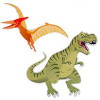 Art.10585 Adorno Gde Dinos 45x38cm B/2pz