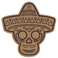 Art.10703 Calavera C/Sombrero Serig 22cm