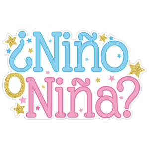 Art.11125 Letrero Es Niño O Niña 45x69cm