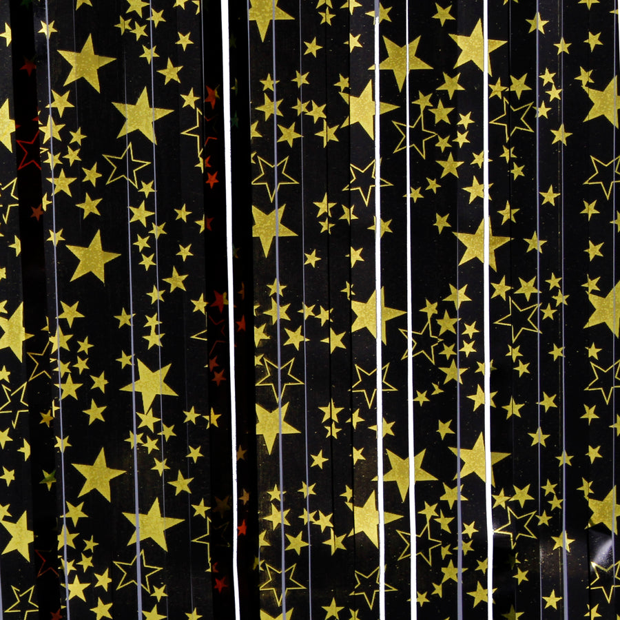 Art.1261 Cortina Metálica Con Estrellas 2x1m 1pz