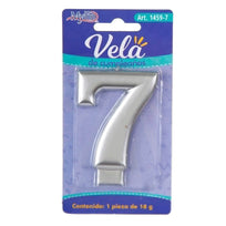 Art.1459 Vela Cumpleaños Número Plata