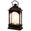Fantasías Miguel Art.2506 Mini Quinqué De Plástico Con Vela    (Incluye 3 baterías reemplazables) 12.5x7x4cm 1pz Negro