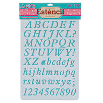 Art.3990 Plantilla Stencil Letras Y Números