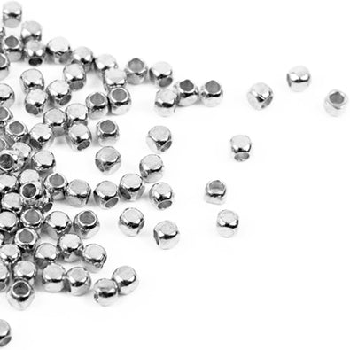 Fantasías Miguel Art.4285 Cuenta Cubo De Metal 3mm 100pz