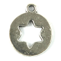 Art.5358 Dije Círculo Estrella Metal