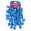 Fantasías Miguel Art.6636 Galón Con Pom Poms (Pp1552) 1.9cm Al     1m 1pz Azul Claro