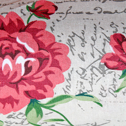 Art.7153 Imitación Yute Con Texto/Rosa Ancho