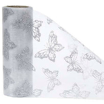 Art.7702 Organza Con Mariposa Diamantada