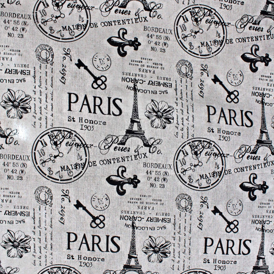 Art.7814 Tela Imitación Yute Impreso