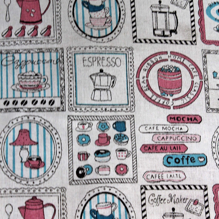 Art.7816 Tela Imitación Yute Impreso