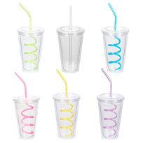 Art.8161 Vaso Transparente Con Popote